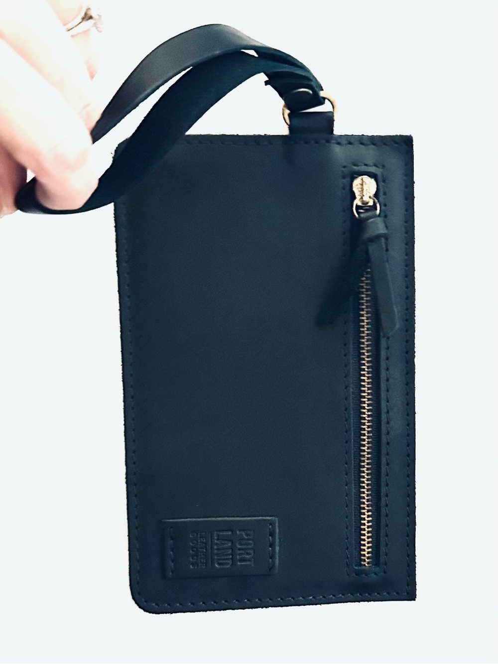 Portland Leather Goods Adriana Pouch Wristlet in Black - Picture 4 of 10